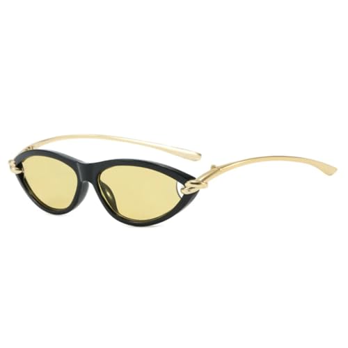 Lunettes de soleil œil de chat pour femmes et hommes ovales creuses de luxe