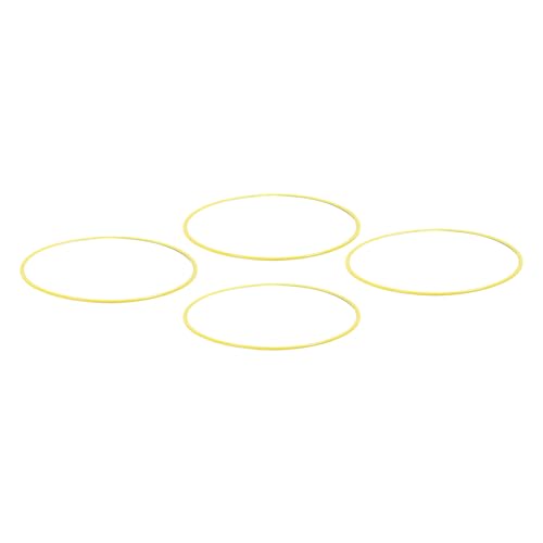 4PCS Wheel Rim Protector Scratch 20 Inch ABS Car Rim Guard Ring Exterior Decorative Accessories Yellow