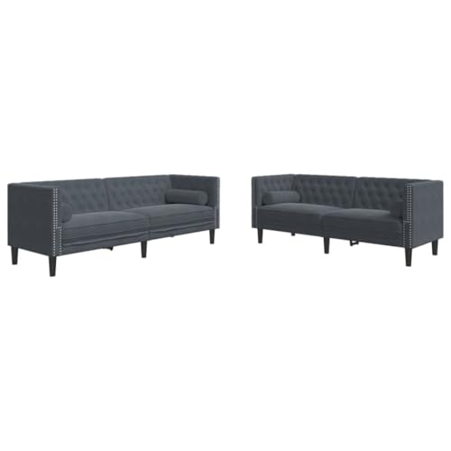 Questo set di divani chesterfield è il luogo ideale per chiacchierare, leggere, guardare la TV o semplicemente rilassarvi. È destinato ad essere il punto focale della vostra casa.