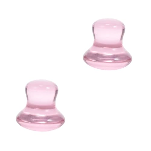 PATKAW 2 Piezas Piedra De Masaje Piedras Calientes De Masaje Equipo Cuerpo Rodillo De Jade Herramienta De Masaje Con Piedras Calientes Rodillo Facial Hinchazón Cicatriz Moldeador Rosa