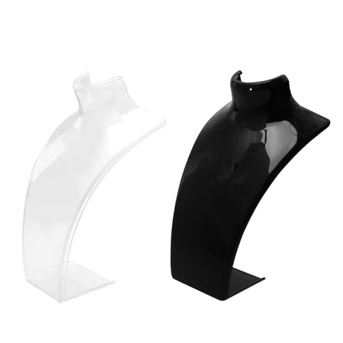 Veemoon Elegant Jewelry Holder Stand Necklace Display Rack Acrylic Choker Holder
