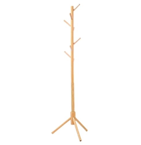 FGXHHS Perchero de Madera con Forma de árbol, con Ganchos, Resistente, para Ropa, Bolsos y Sombreros.