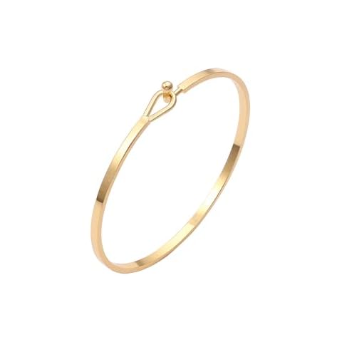 KOOUNUATA 18K Gold Inspirational Bangle Bracelet Cover