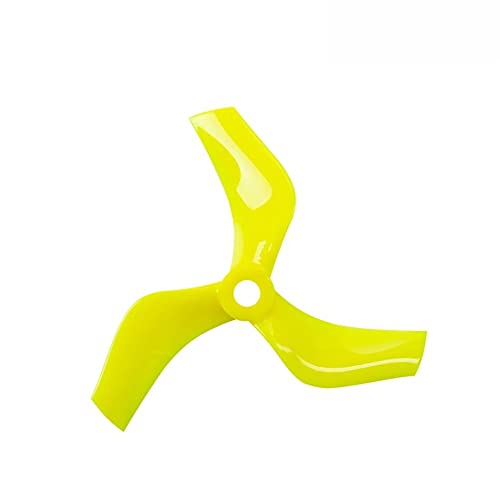 D75 75mm 3 hélices con conductos para RC FPV Freestyle 3 pulgadas Cinewhoop Compatible con conductos Drones piezas de bricolaje(2PAIRS YELLOW)