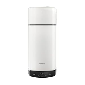 Ariston Nuos Plus S2 Wifi – Termo 150 Litros con Aerotermia, Calentador de Agua Bajo Consumo Silencioso Control Remoto App Móvil 50.6x52x165.9 cm Fabricado para Instalación España, Clase Energética A+