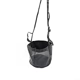 Muzzle Style - Borsa per mangime per cavalli con rete traspirante, cinghie regolabili per una vestibilità sicura, base impermeabile per mantenere il fieno asciutto e protetto (M)