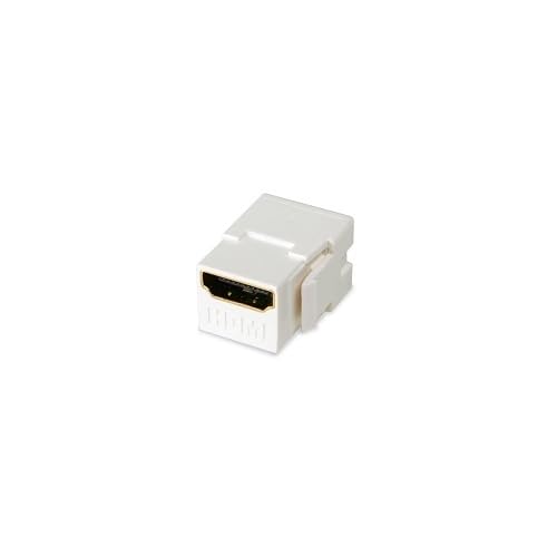 WP-Key-HD-WHT HDMI Keystone Jack Pass Through, White