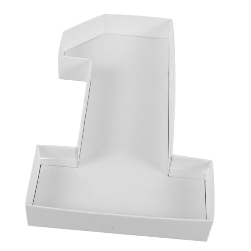 OKUMEYR Boîte À Bonbons En Carton Numéro 1 Cadre En Papier Pour Ballons De Fête Porte-bonbons Danniversaire Fournitures De Fête De Mariage Plateau Remplissable