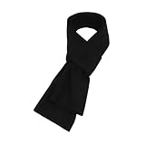 [ウィゴー] コンパクト ニット マフラー ストール シンプル カジュアル ビジネス 男性用 あったか 秋 冬 ギフト プレゼント クリスマスプレゼント メンズ F ブラック