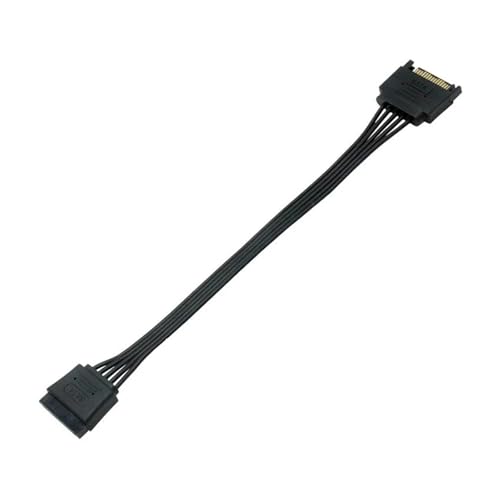 Cable de extensión de energía SATA 15Pin macho a hembra 0.3 m