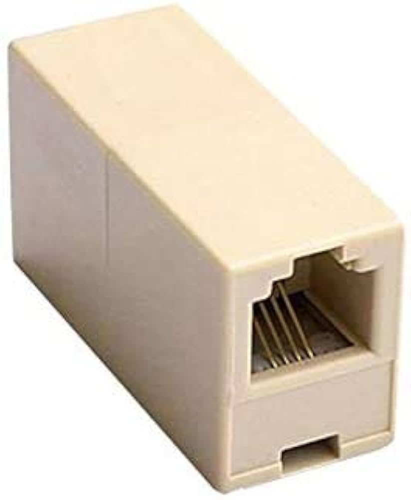 Amazon | RJ11電話ケーブル 電話線 延長 中継器 中継コネクター