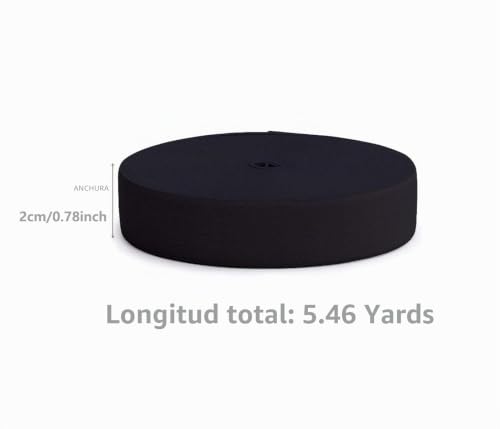 Miniatura 2 de Banda De Goma Para Coser Banda Elástica De 2cm Ancho Banda Elástica De Punto De Costura, 5 Metros De Largo Cintas Elásticas,Cinta Elástica De Costura,Cinta Elástica Ancha Y Plana,Para Diy Coser A Mano