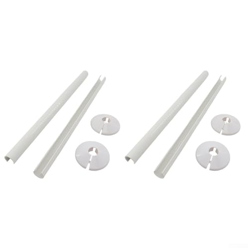 4Pcs Radiator Pipe Sleeve Covers And Pipe Collars, Radiator Pipe Hole Collars Cover Radsnaps,15Mm X 300Mm, For Bathroom
