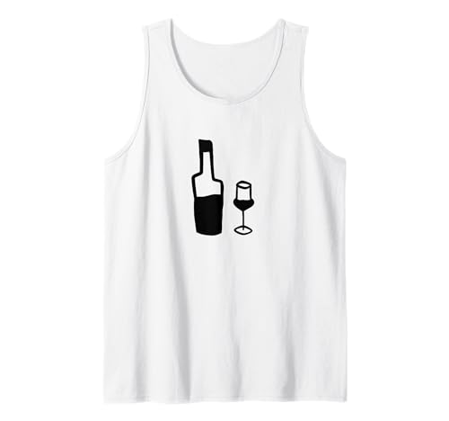 Bouteille et verre Grappa Débardeur