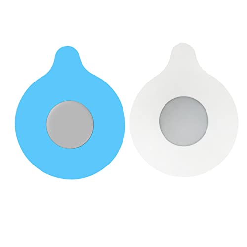 BRIGHTFUFU 2pcs Tub Stopper Drain Plug Basin Plug for Bathroom Laundry Kitchen Blue White Easy to Clean Strong Adhesion Seal for Drain Protection