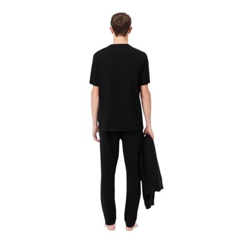 Lacoste mens Straight Fit Pajama Pant With Croc Waistband4