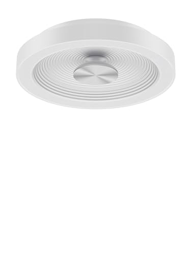 AKIHE 12 Inch White Flush Mount Ceiling Light with Silver