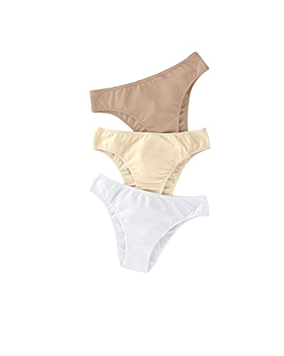 Leonisa 3-pack stretch cotton mid-rise bikini panties