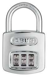 Combination Padlock, Front, Black/Silver