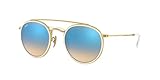 Protective case included Ray-Ban RB3647N 001/4O 51 Rayban RB3647N 001/4O 51 Rund Sonnenbrille 51, Gold