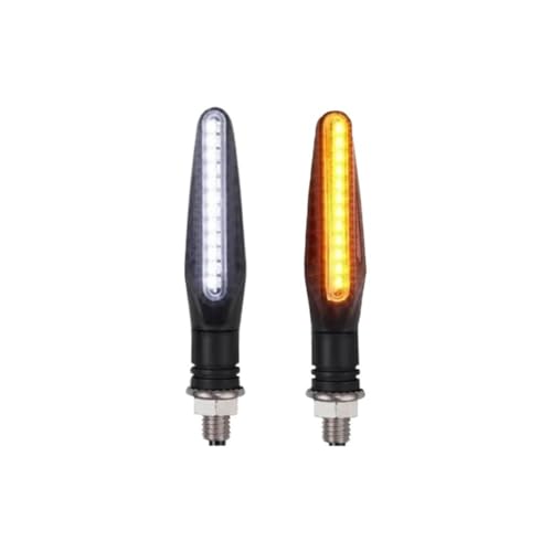 Clignotants de moto de nuit lampes LED momt ambre blanc pour sorties sport