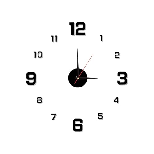 Reloj de Pared Adhesivo, Reloj de Pared Que no Hace, decoración del hogar, silencioso para oficinas, Dormitorio, Sala de Estar, Cocina