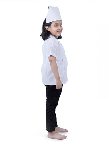 Image of BookMyCostume Nurse Sister with Cap Medical Community Helper Kids Fancy Dress Costume 6-7 years