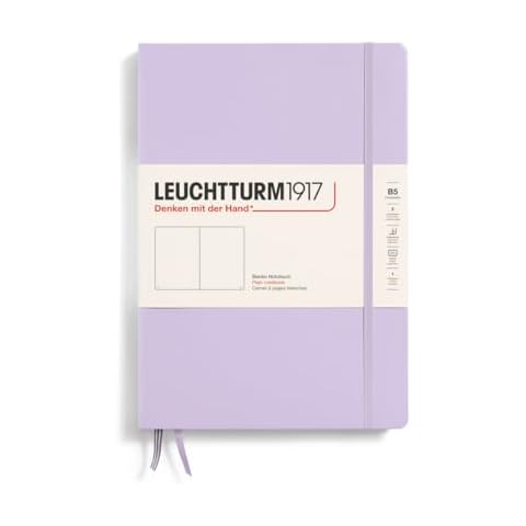 LEUCHTTURM1917 B5 Lilac Notebook with Numbered Pages Cover