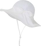 Baby Girl Sun Hat Summer Beach Hats with UPF 50+ Toddler Infant with Wide Brim Strap Outdoor Bucket