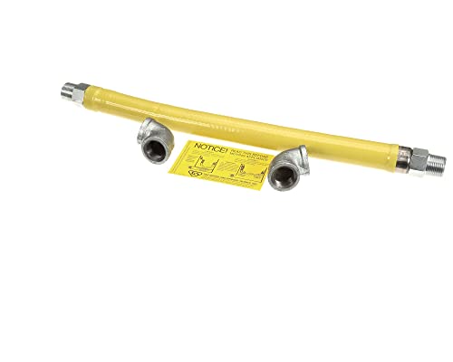 T&S Brass HG-2E-24 Tuyau de gaz avec raccords rotatifs, 2,5 cm NPT et 61 cm de long