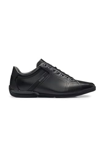 BOSS Hombres Saturn_Lowp_lux4 A_N Sneaker Negro 45 EU | Ya disponible en tu tienda friki favorita! En mundofriki.es!