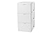 Produktbild Amazon Marke - Iris Ohyama Design Schubladenschrank auf Rollen - Style Chest Flat SCF-303 - plastik, white, 3 x 15 L, L39 x B29 x H61,5 cm