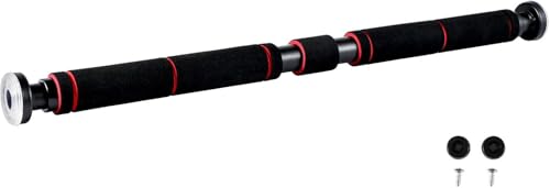 Shoze Klimmzugstange mit Handpolster - Reckstange für den Türrahmen - Bestes Muskel-Oberkörper-Training für Zuhause - 63-100cm Fitnessstange aus Edelstahl Shoze Klimmzugstange mit Handpolster - Reckstange für den Türrahmen - Bestes Muskel-Oberkörper-Training für Zuhause - 63-100cm Fitnessstange aus Edelstahl