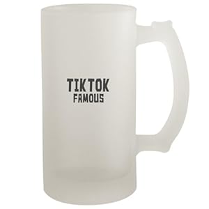 Tiktok Famous – Frosted Glass 16oz Beer Stein