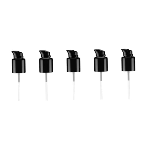 Gogogmee 5 Piezas Cabezal de Bomba para Loción Negro Repuesto para Dispensador de Crema Facial y Emulsión Accesorios para Botellas Compatible con Productos Viscosos para Doméstico