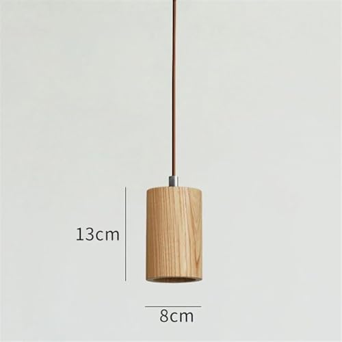 Lámpara vintage de madera estilo granja para iluminación de techos 6