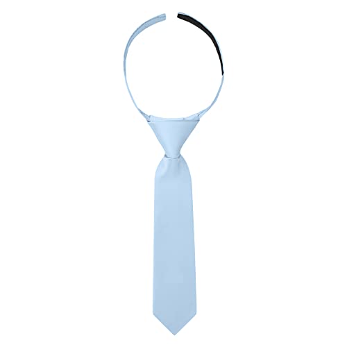 Image of Jacob Alexander Infant's Toddler's 8" Pretied Solid Color Hook and Loop Band Tie