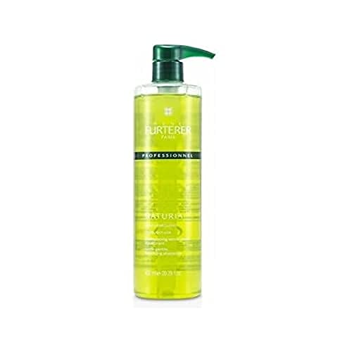 Rene Furterer NATURIA Extra Gentle Shampoo, Daily Use, Peppermint & Basil Oil, All Hair Types, Pump, 20.2 oz.