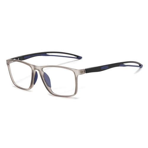 Image of FEISEDY Blue Light Glasses for Women Men TR90 Sports Ultra-Light Glasses Anti Glare UV Protection B0109