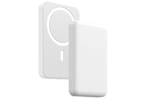 Power Bank for Magsafe 10000mAh, Mini Bateria Externa mag-Safe con USB Cable PD 22.5W Bateria Portatil Carga Rapida Inalámbrico Powerbank Magnético para iPhone 16/15/14/13/12/Plus/Pro/Pro MAX