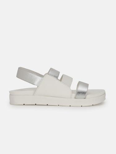 Image of Marc Loire Women Platform Heel Fashion Sandal With Slingback Strap; Smart Casual Footwear
