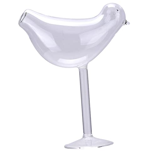 Ciieeo Bird Shaped Glass Vase Hydroponic Plant Container for Living Room Office Decor