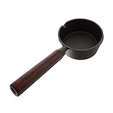 ARTSEWPLY Padella Antiaderente in Ghisa con Manico in Legno Mini Pentolino per Uova e Frittelle Resistente per Forno e Grill per Porzioni Piccole e Cucina Sicura