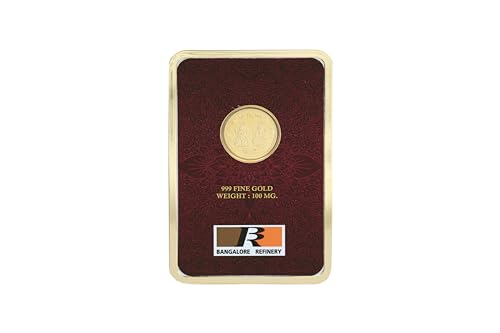 Image of Bangalore Refinery 999 Purity 100mg Gold Foil Coins