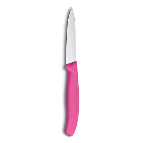Victorinox 3.25 Inch Swiss Classic Paring Knife with Straight Edge, Spear Point, Pink