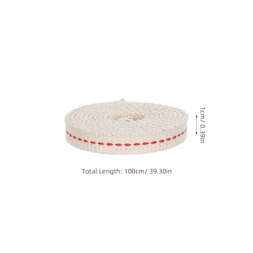 TOMETURE ランプ芯5ロール：灯油式ランタンやキャンドルバーナー、アロマディフューザー用の平型交換用オイル芯、長さ1m/3.28フィート [2]