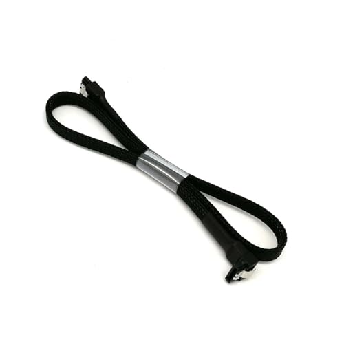 Cable SATA 3.0 30 cm con ángulo 90 grados y cierre