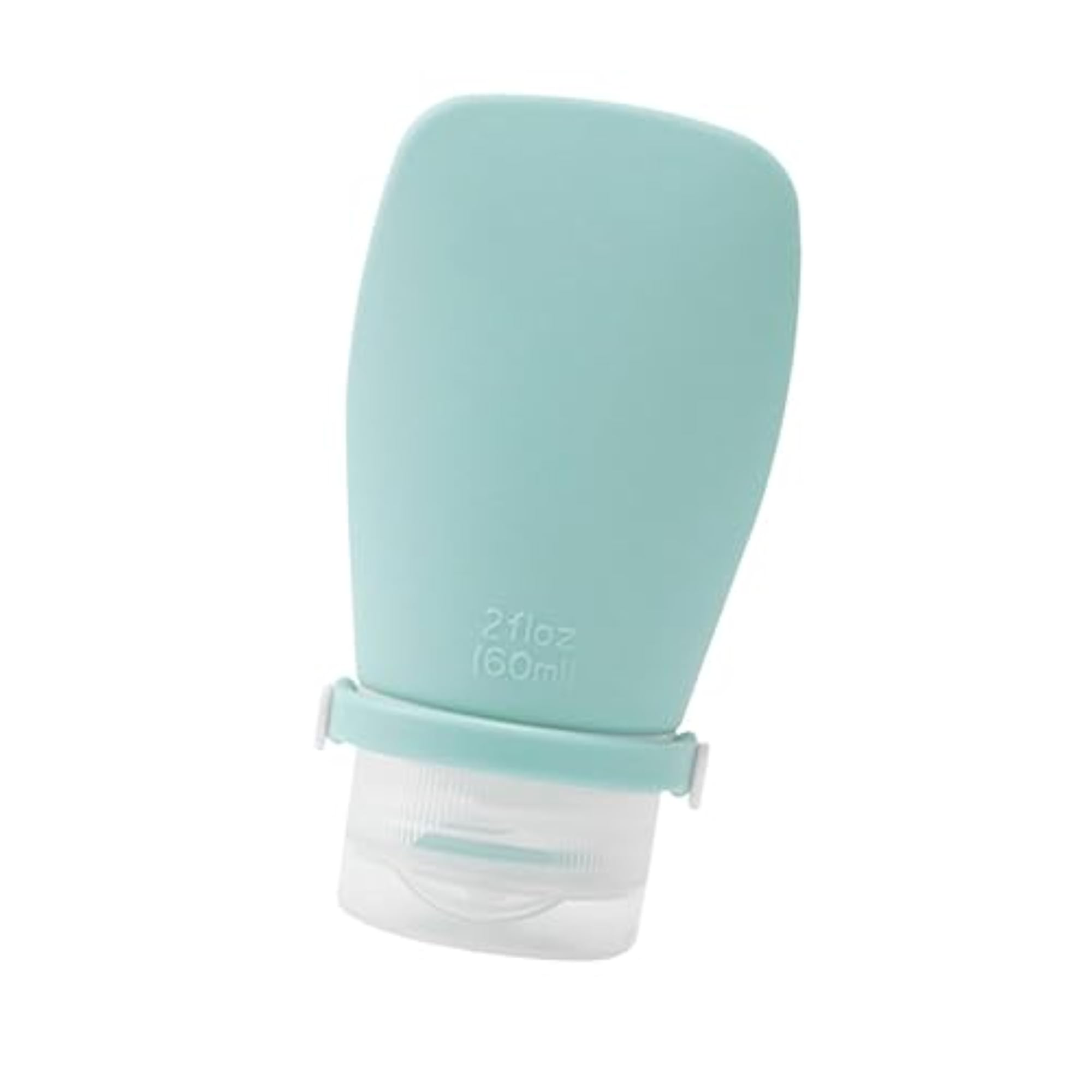60ml Travel Bottle Gift, Squeezable Leakproof Dispenser in Gray Green