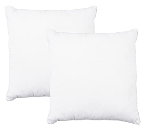 KAF Home Relleno de almohada - Juego de 2 rellenos alternativos - Insertos decorativos para cama o sofá (20 x 20) Cover