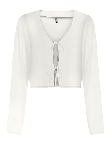 Top Hailey Tie ONLY Cloud Dancer haut manches longues taille XS